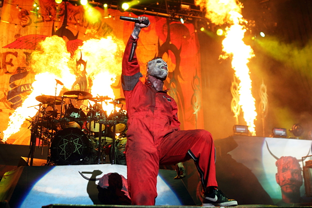 Slipknot perform at the 2012 Rockstar Energy Drink Mayhem Festival at the Comcast Center in Mansfield, Mass. on August 3, 2012